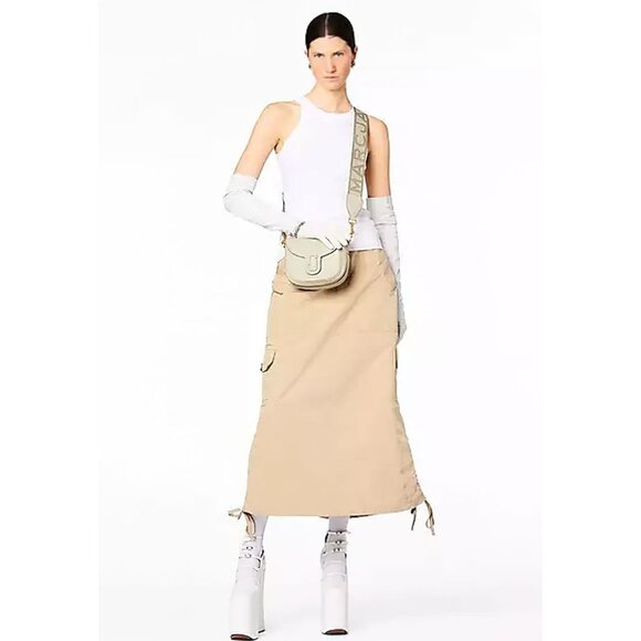 Marc Jacobs Women's The Messenger Saddle Bag Small In Leather White OS - Picture 2 of 15